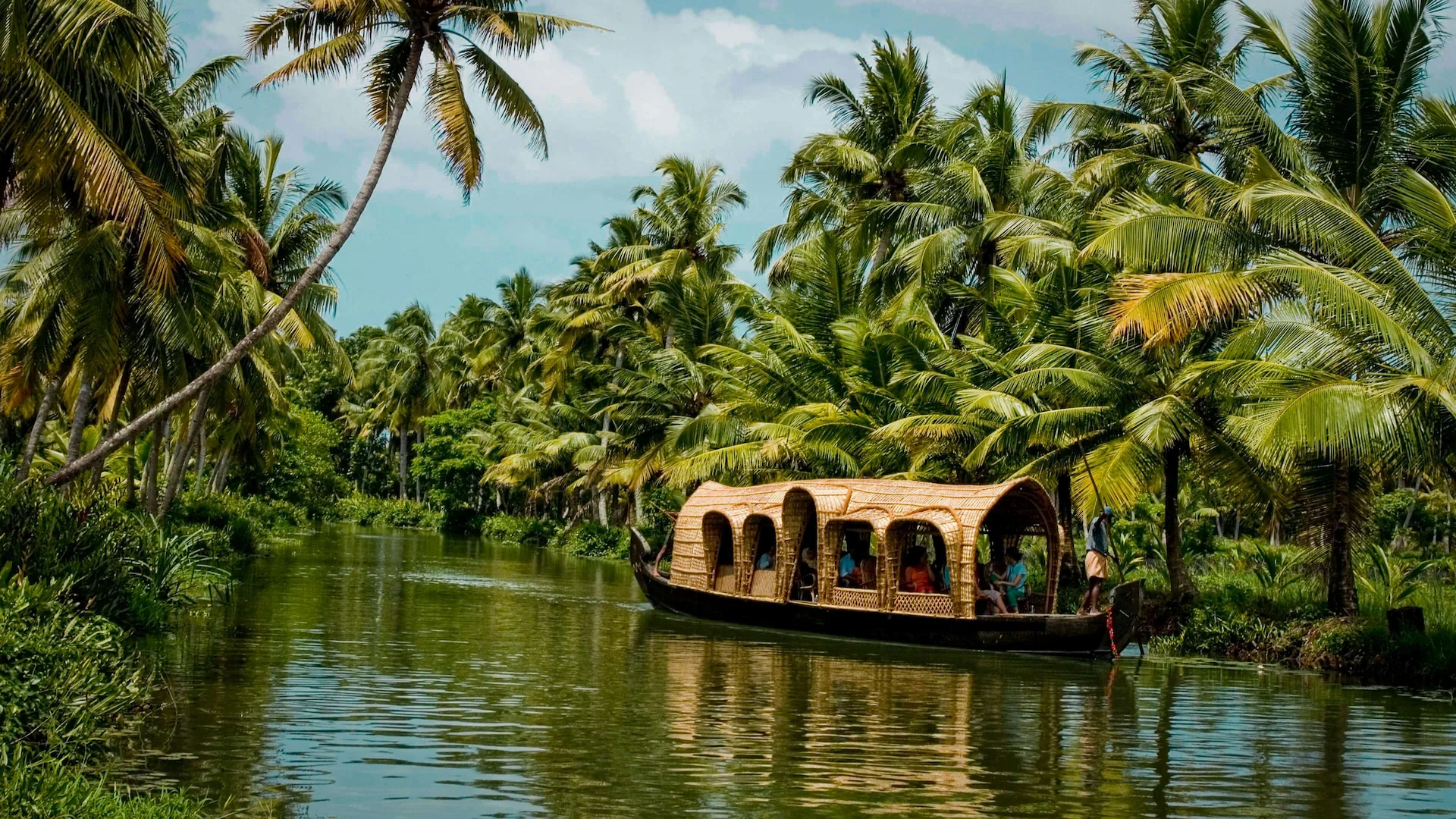 Kerala backwaters at sunset