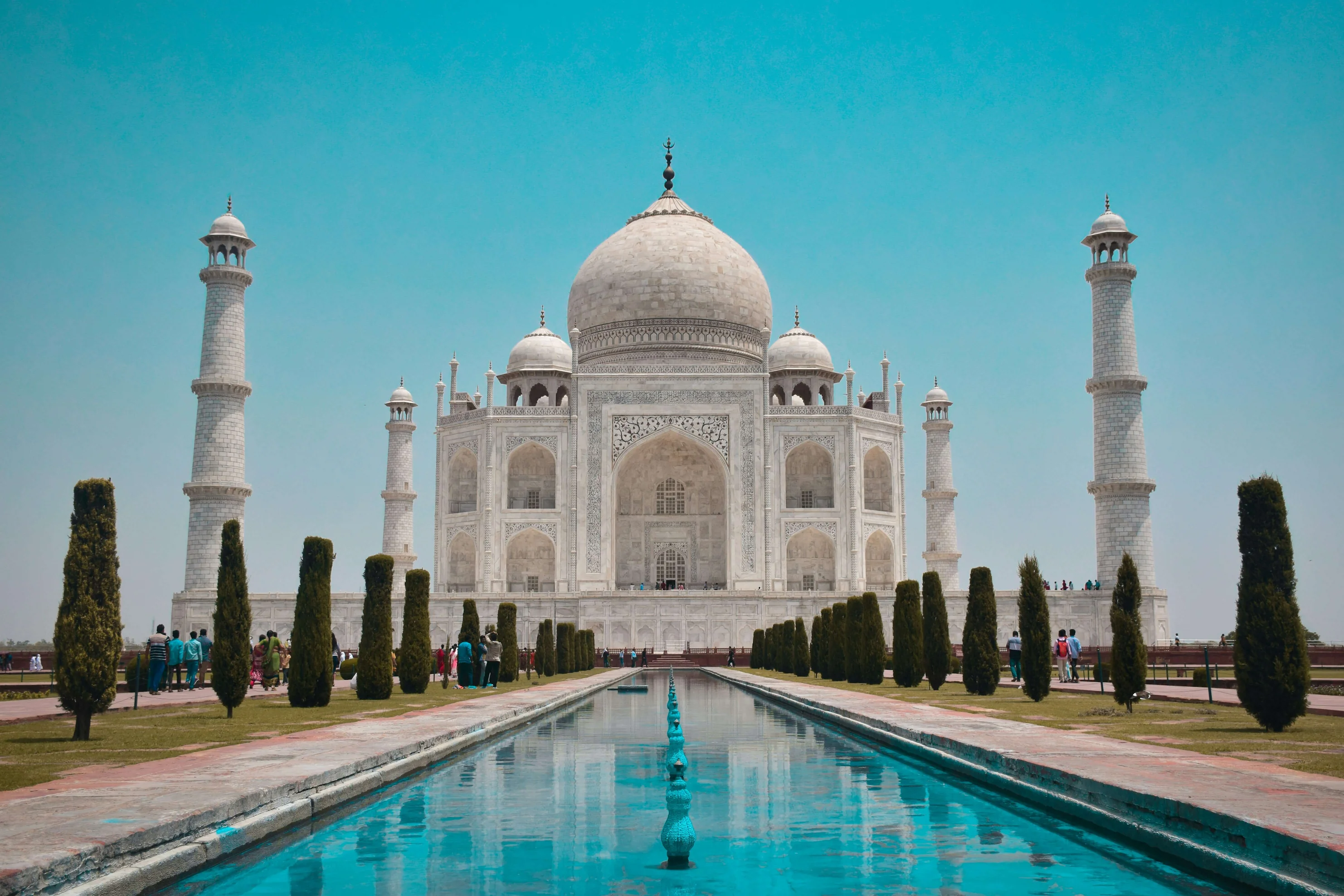 Taj Mahal at sunrise
